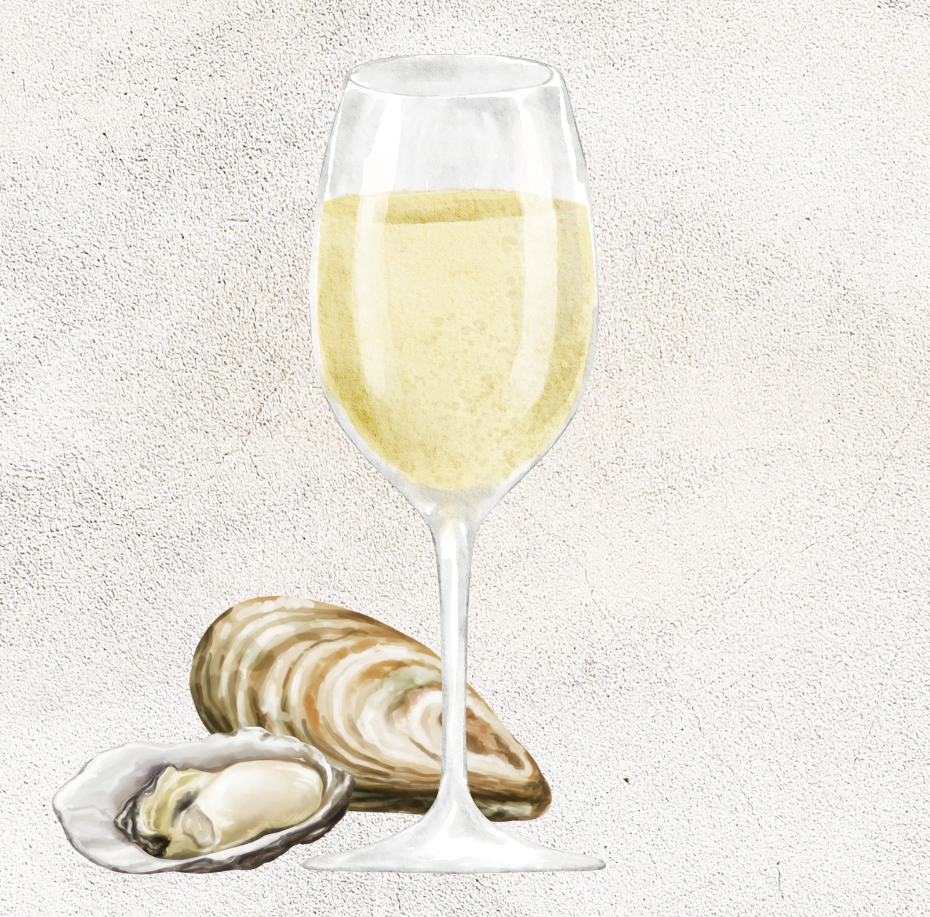 aanbieding zomer, cava met oesters champagne zeeuws